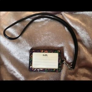 Coach card and ID holder